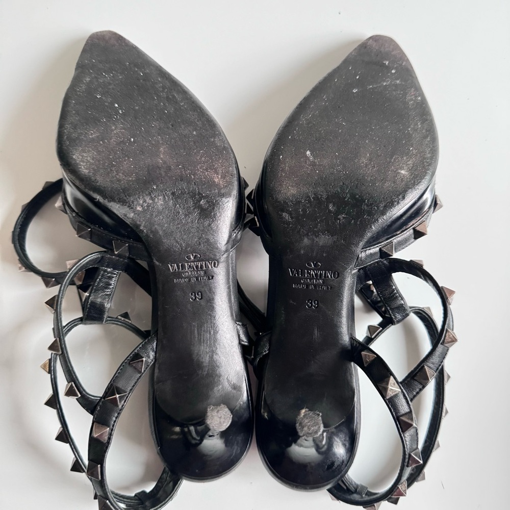 VALENTINO Rockstud Noir Caged 65mm Pumps Black EU 39 EUC - Picture 13 of 16